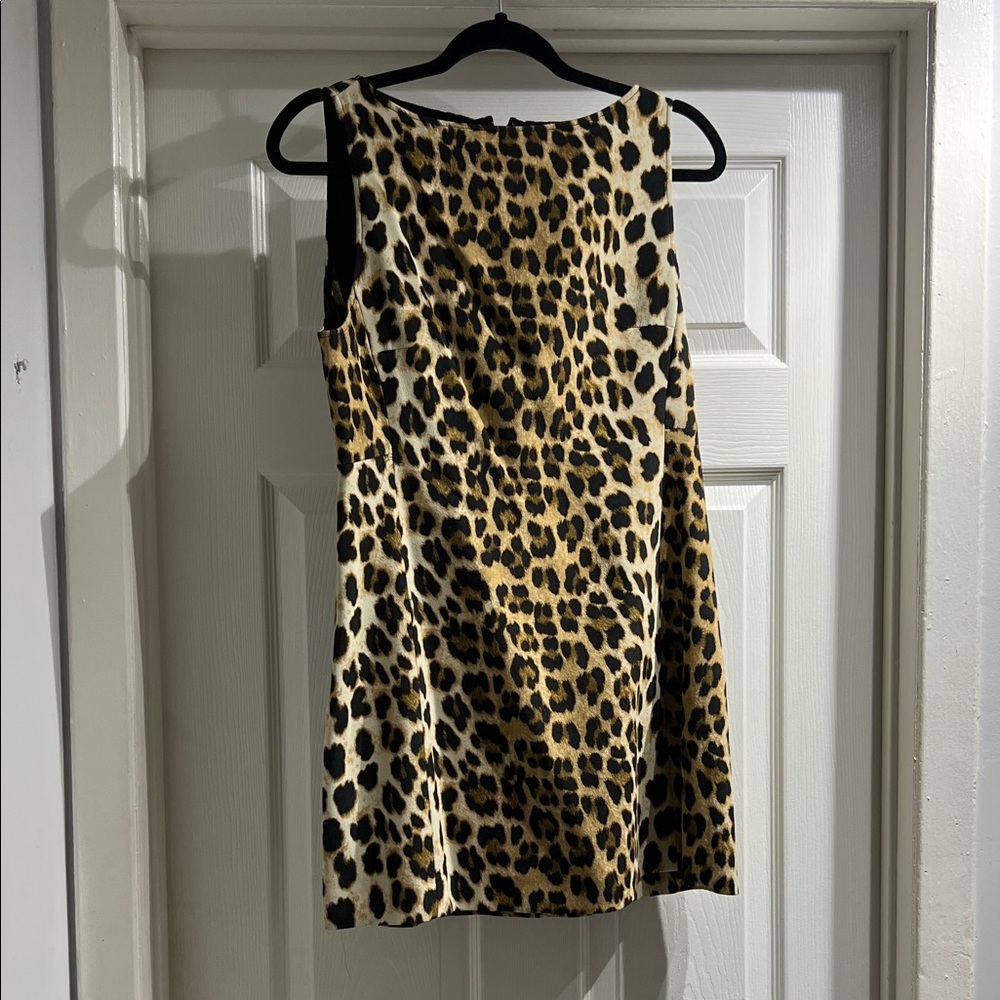 Leopard Cheetah Print Sleeveless Dress - Picture 6 of 9
